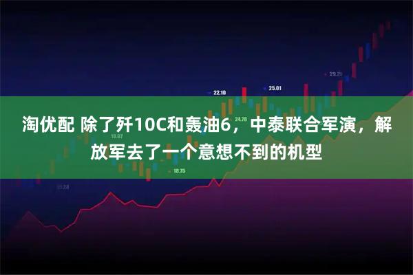 淘优配 除了歼10C和轰油6，中泰联合军演，解放军去了一个意想不到的机型